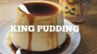 King Pudding Kit - tasting a giant pudding flan - Whatcha Eating #213