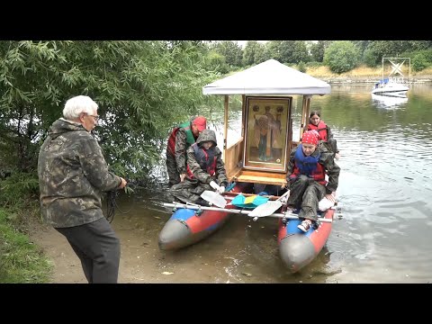 Икона Николая Чудотворца прибыла в Воскресенск водным крестным ходом