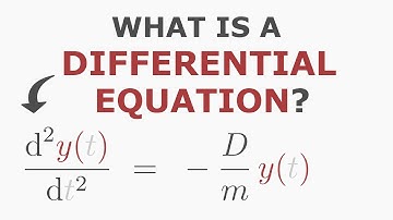 What are Differential Equations? A Physics Example.