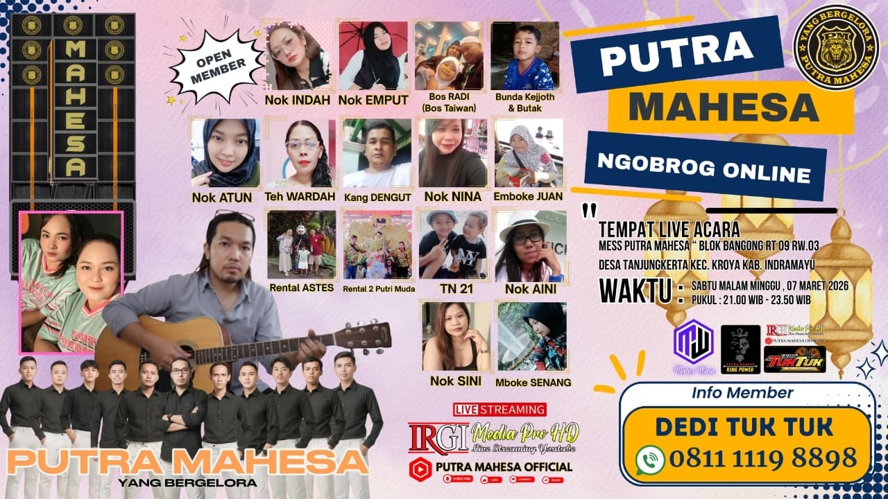 LIVE NGOBROG ONLINE Singa Dangdut Yang Bergelora 