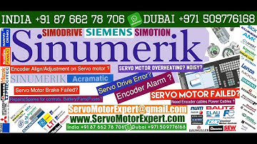 Siemens Sinumerik Hinumerik CNC servo motor chatter,servo drive error codes, encoder direction