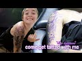 come get tatted with me *5hr session* | tattoo vlog + q&a