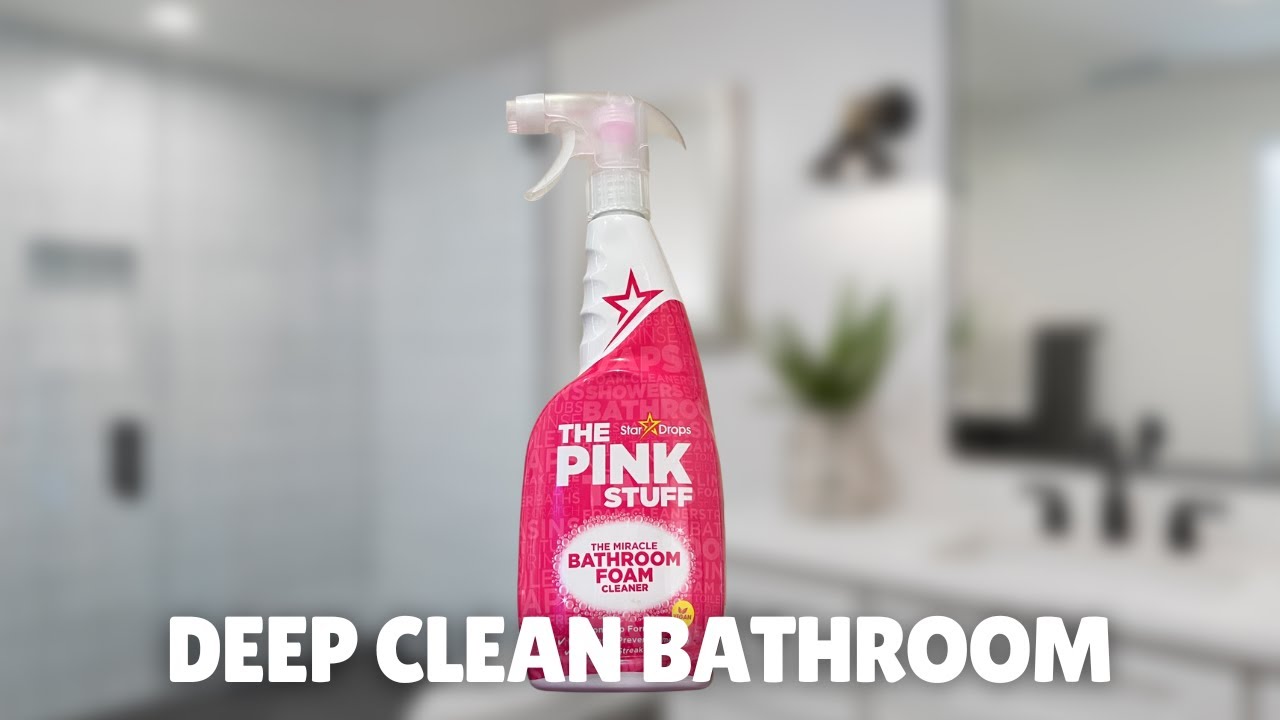 Deep Cleaning My Bathroom with the Amazing Pink Stuff Cleaner 