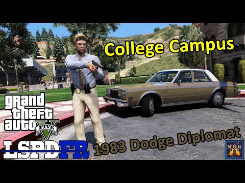 College Campus Detective Patrol In a 1983 Dodge Diplomat | GTA 5 LSPDFR Episode 475