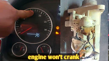 4 Common Problems Resulting to Engine Wont Start or Even CRANK.Man engine