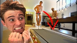 Full SPEED treadmill vs POGO stick!    (ft David Dobrik)