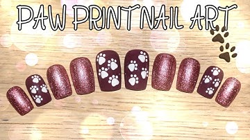 Paw Print Nail Art Tutorial - Hand Painted Paw Prints