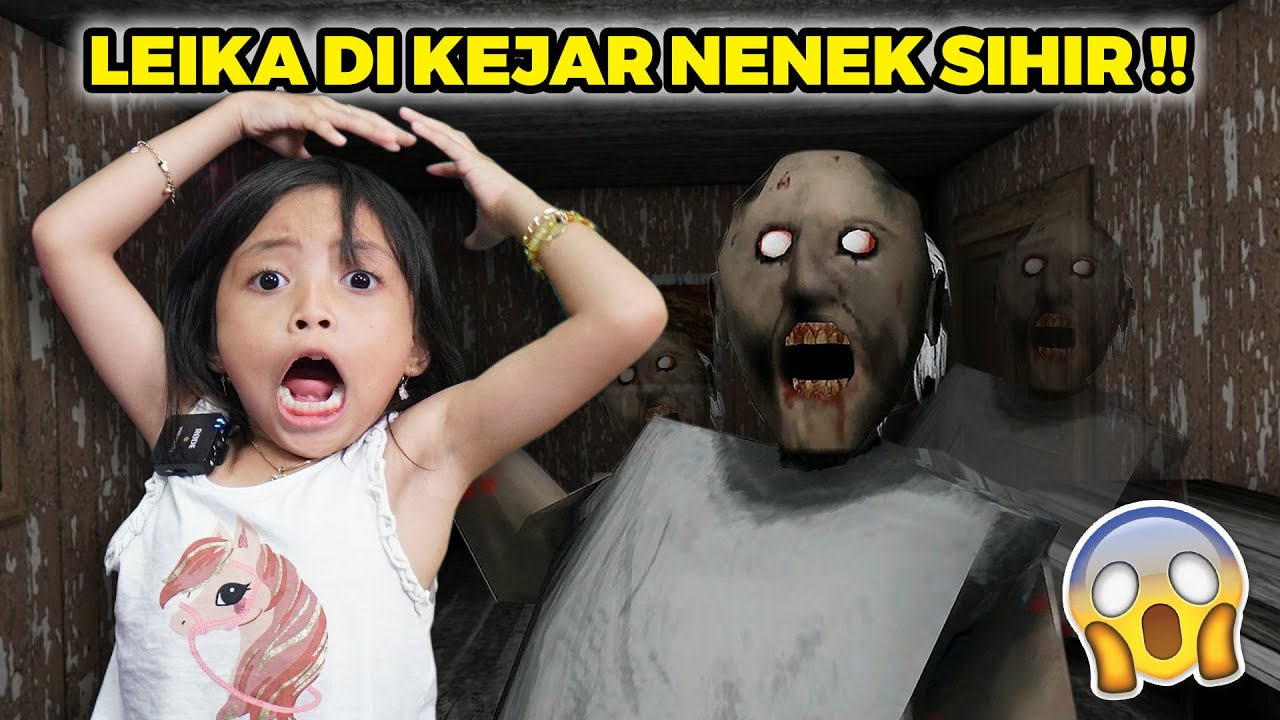 ⁣LEIKA HISTERIS GUYS ???? 😱 LEIKA DIKEJAR NENEK SIHIR SAMPE BEGINI GUYS 😱 [GRANNY INDONESIA]