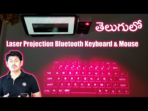 Laser Projection Bluetooth Virtual Keyboard  amp  Mouse Unboxing   in Telugu   Tech-Logic