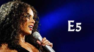 [HD] Alicia Keys - Live Vocal Range In Less Than a Minute