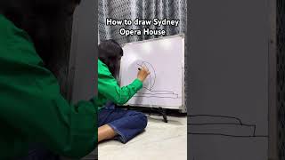 How to draw Sydney Opera House #shorts #shortvideo #reels #reel #trending #trendingshorts #drawing