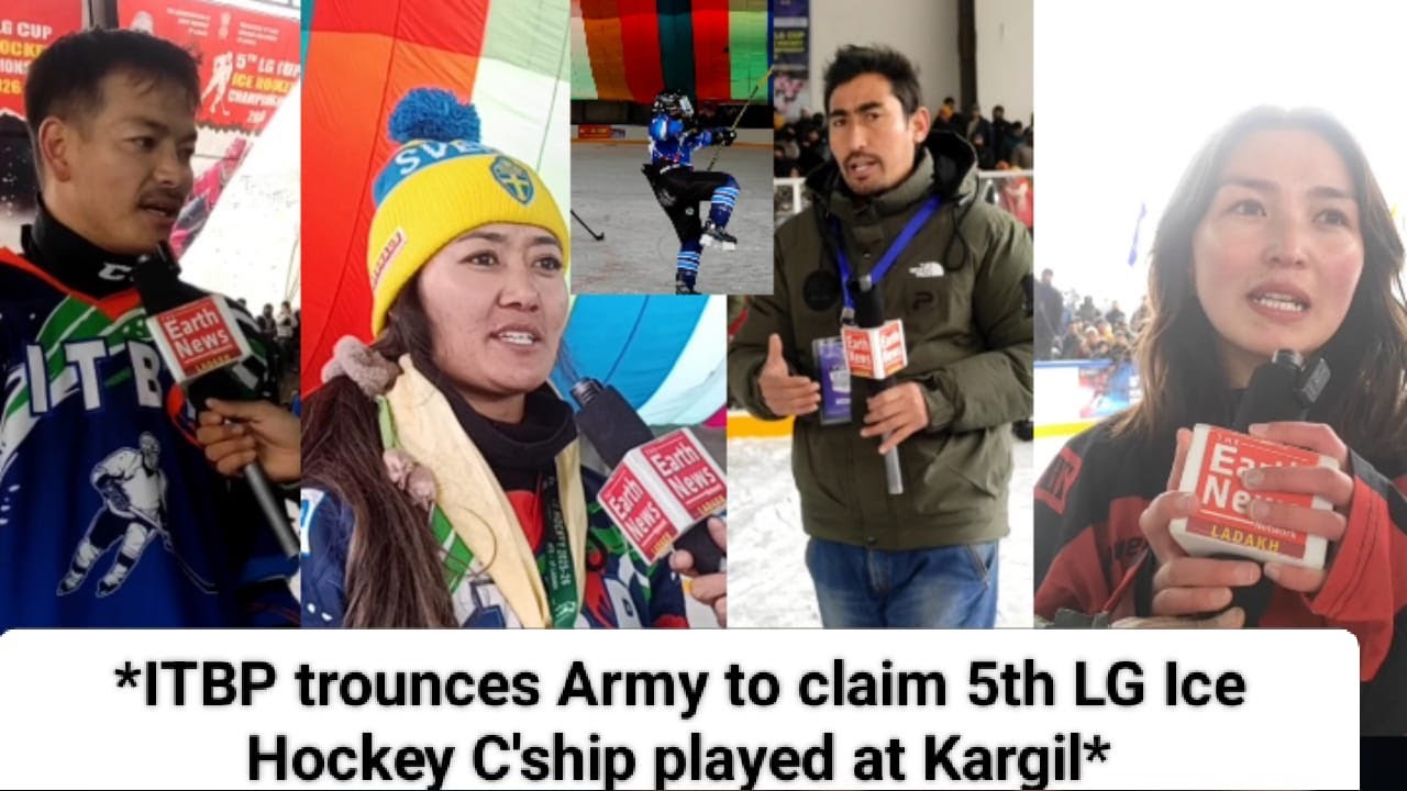Final LG Ice Hockey Championship ITBP vs Army at Khare Sultan Cho Sports Stadium, Kargil