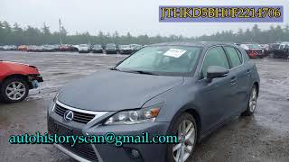 JTHKD5BH0F2214706 Lexus Ct 200H 2015