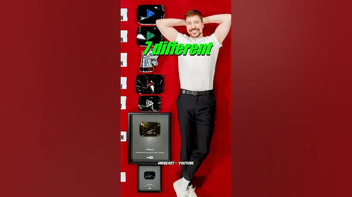 All of MrBeast's YouTube Play Buttons! #news