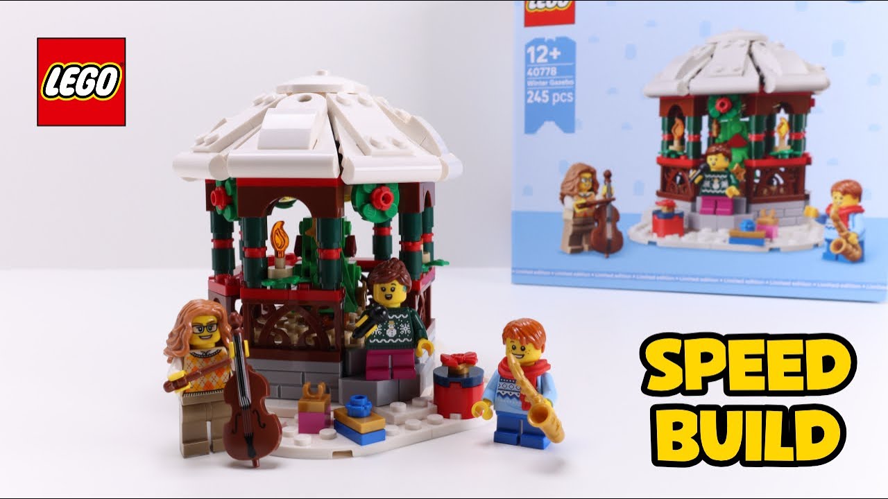 Lego Seasonal - Winter Gazebo - Speed Build - Set 40778