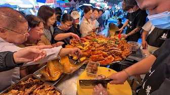 Food Market in Wenzhou, China: Lantern Cake, Braised Meat Feast, Smoked Goose & Top-Quality Fruits!
