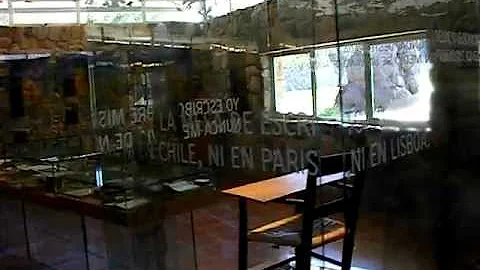 Wooden board where Ms Gabriela Mistral wrote her w...