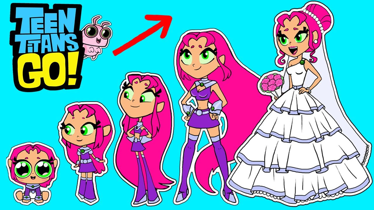 Growing up Teen Titans Go! ❤ 2021 NEW! Characters in a wedding dress. -  YouTube
