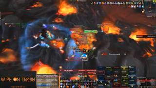 Wipe on Trash vs Spine of Deathwing (heroic, 25-man)