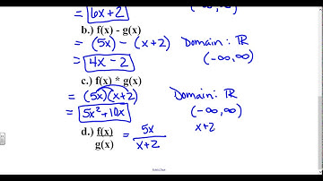 Algebra 2 Lesson 6-3 (part 1)- Perform Function Operations