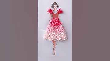 Satisfying Creative Art / Dress Design #art #painting #shorts