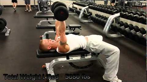 Dumbbell Chest Press Drop Set