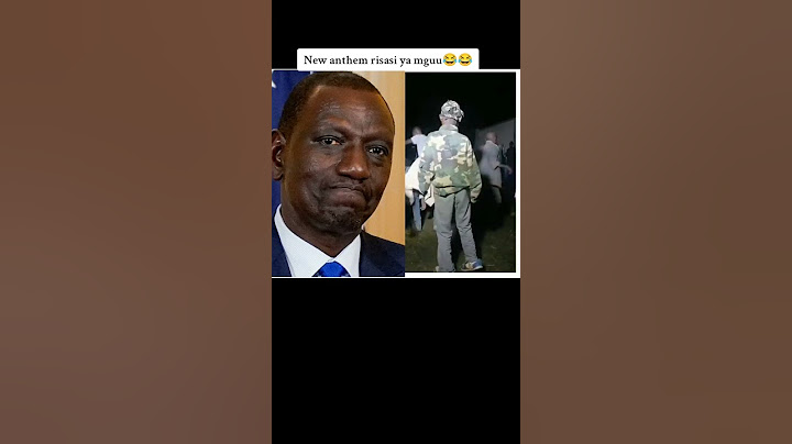 Kenyan president new Anthem song risasi ya mguu 🔥🔥 #duet