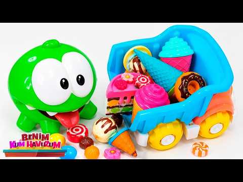 Kumdan Banyoya - Om Nom ve Tatlı Kamyonunun Eğlenceli Macerası 🍭 Kum Havuzu Oyunları