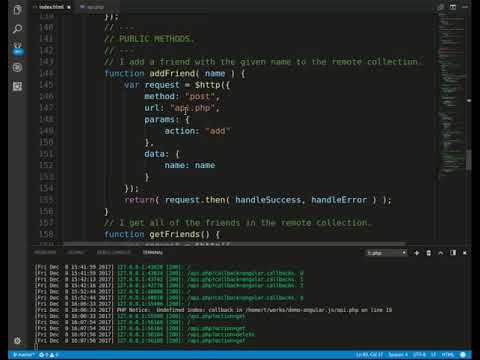 Using http service in angularjs to make ajax request