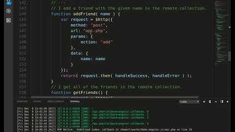 Using http service in angularjs to make ajax request