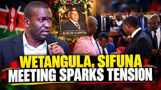 🔥DRAMA AT A FUNERAL - Sifuna Troops Refuse to Greet Wetangula At Burudi Nabwera Requiem Mass