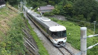 JR東海　383系 A203編成+A103編成 貫通車 しなの　篠ノ井線 姨捨駅