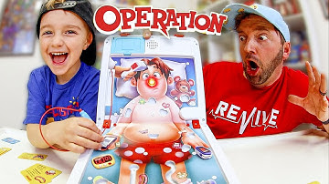 Father & Son PLAY OPERATION! (Who Is The Better Doctor!?)