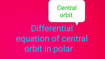 Central orbit/differential equation