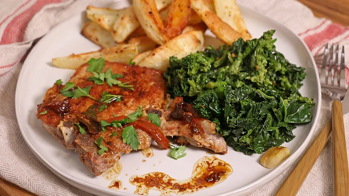 My Classic Pork Chop with Broccoli Rabe Dinner | E...