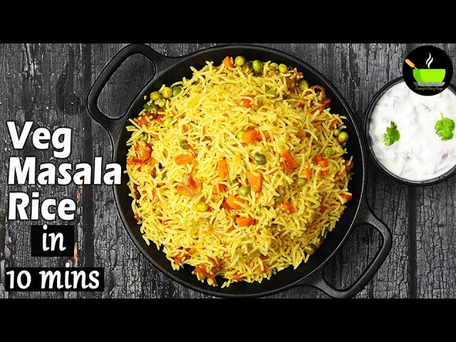 Veg Masala Rice In 10 Mins