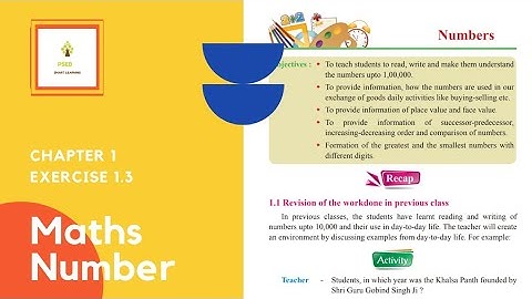 Class 5 mathematics // chapter no 1 numbers// exercise 1.3 ques (5,6,7) //by pseb smart learning