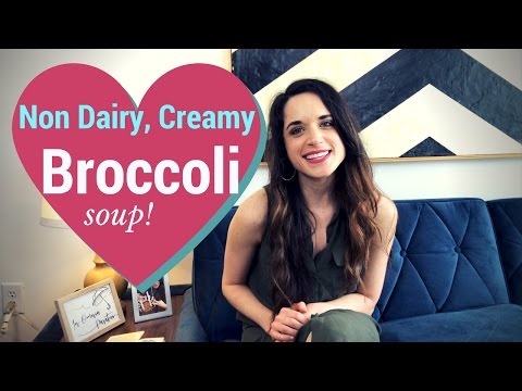 Curried VEGAN Broccoli Soup Recipe with Potato Croutons!