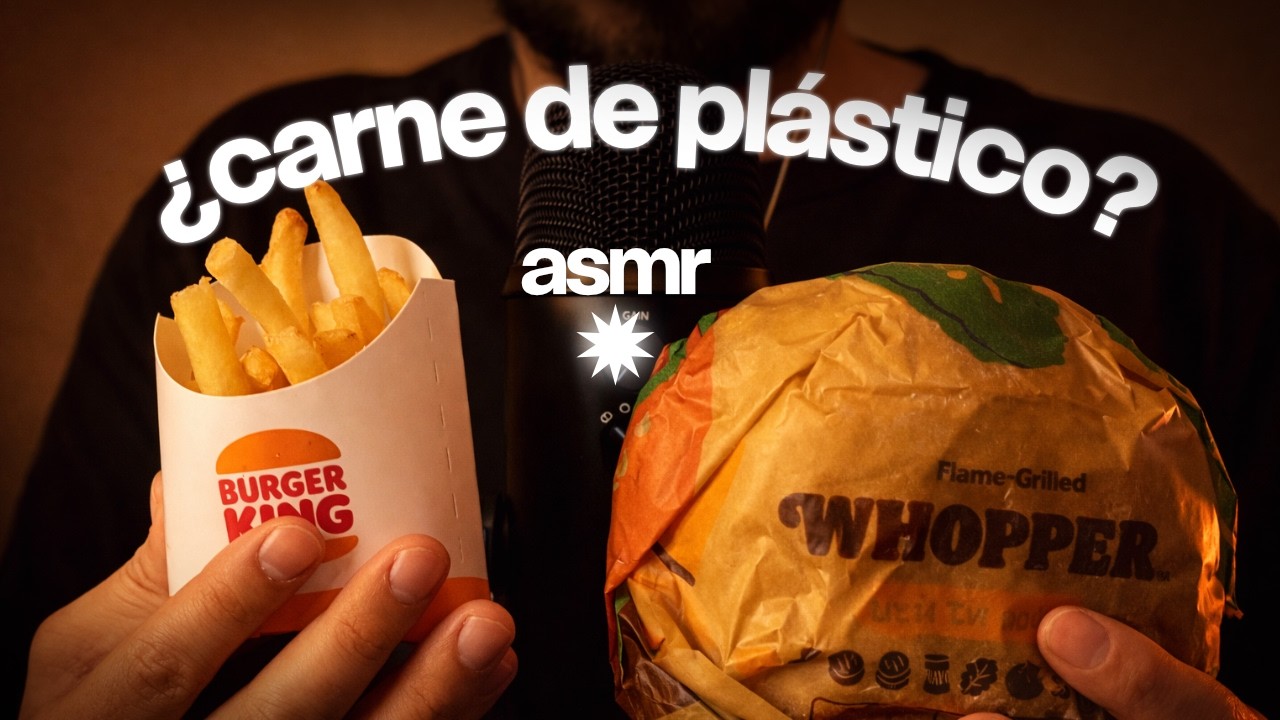 ASMR Mouth sounds COMIENDO hamburguesa.