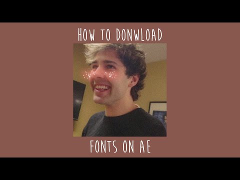 come scaricare i font dopo gli effetti (mac)