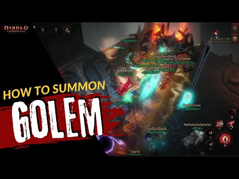 Diablo Immortal - How To Summon Sandstone Golem