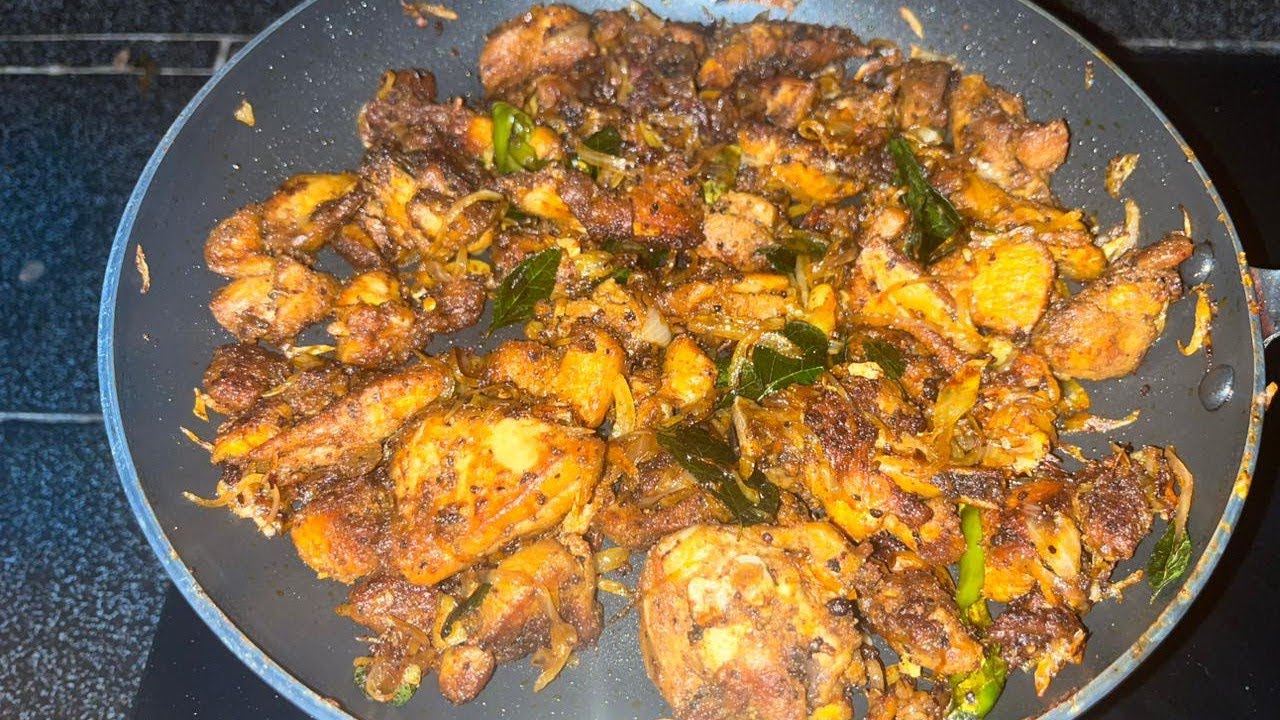 Varav TASTY CHICKEN VARAV ചിക്കൻ വറവ് 😋 - YouTube