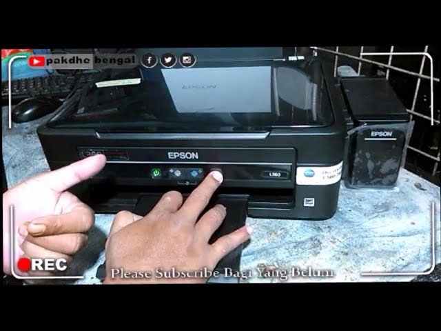 Tanpa Komputer Manual Check Nozzle Dan Head Cleaning Printer Epson L360 Youtube