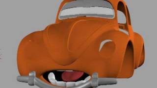 Maya Cartoon Car Facial Expressions - Becar.mp4