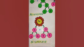 make a factor tree# Maths class 4th# chart paper activity#maths #artandcraftactivity