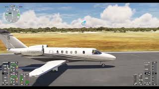Landing at Orapa Airport, Botswana.