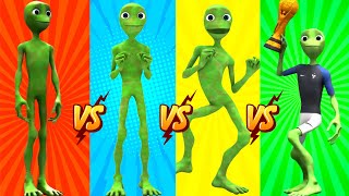 COLOR DANCE CHALLENGE DAME TU COSITA vs Me Kemaste - Green alien dance