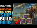 Skull  bones brigantine end game build how to make the best ship for solo players build guide