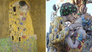 Le 'Baiser' de Klimt dans un carnaval en Italie Le 'Baiser' de Klimt dans un carnaval en Italie