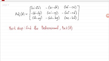 Finding the inverse of 3x3 matrix using determinants (part 2)